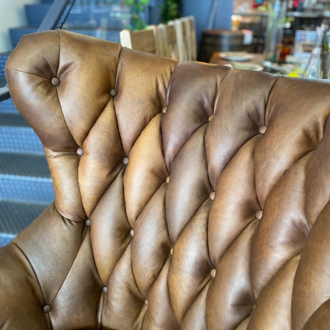 Franklin Leather Office Wing Chair Mocha image 12